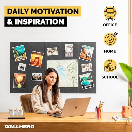 WALLHERO Cork Boards for Office, Dart Board Wall Protector, Cork Board - Image 5