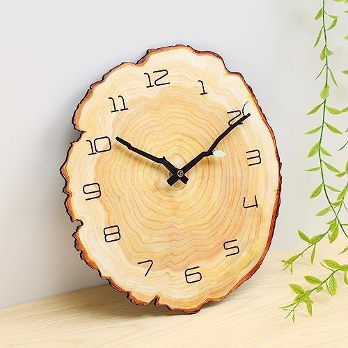 14 Inch Wood Grain Wall Clock - Image 3