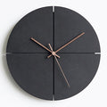 'Old Town' Wooden Modern Wall Clock, Minimalistic and Stylish, Walnut Hands by MODIRNATION