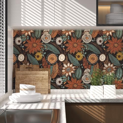 Laatse Boho Wallpaper Peel and Stick 17.5"x787" - Image 5
