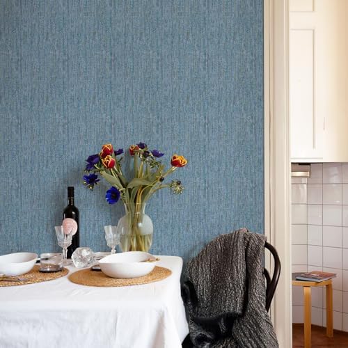 JiffDiff Woven Wallpaper Peel and Stick 17.3" x 1200" Colorful Paint Grasscloth - Image 2