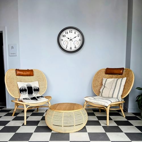 45MinST 13-Inch Vintage Outdoor Wall Clock - Image 5