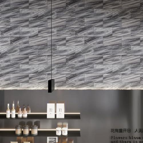 20 Sheets Silver Wave Peel and Stick Backsplash Wall Tiles, Laundry Room - Image 3