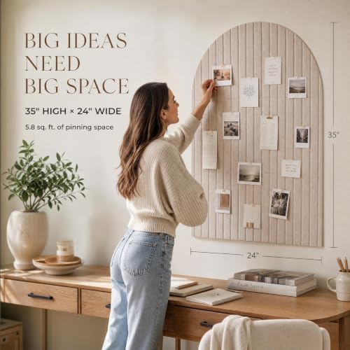 Large Arched Felt Bulletin Board - Image 2