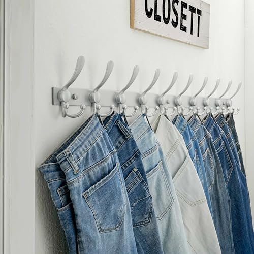 Dseap Coat Rack Wall Mount 37 Inch, Heavy Duty 12-Gauge Base vs Flimsy 1mm - Image 6