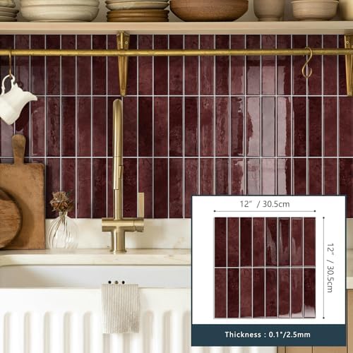10 Sheets Upgraded Thicker Design Subway Tile Peel and Stick Backsplash - Image 5