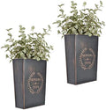 LESEN Rustic Metal Wall Planter Country Home Hanging Wall Vase Pocket by LESEN