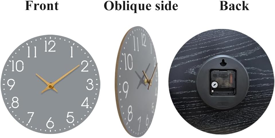 10 Inch Wall Clock Battery Operated - Image 4