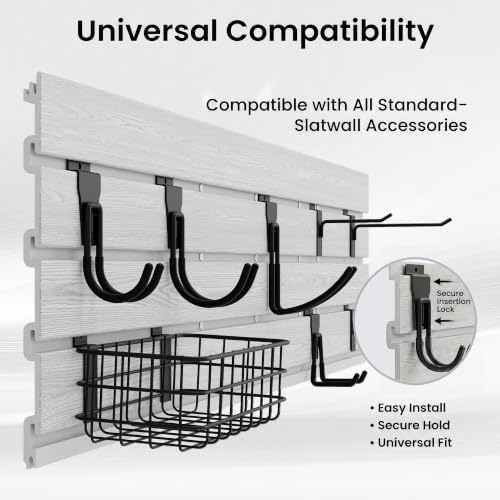 SMARTSTANDARD Slatwall Panel Set, 4x8 FT PVC Panel - Image 6