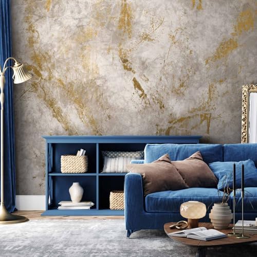 artgeist - Peel and Stick Wall Mural, Living Room Faux Cement 174x124 Inch - Image 2