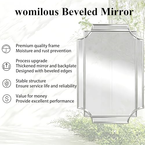48"x31.6" Rectangle Beveled Mirror - Image 4