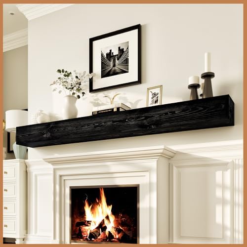 Avana Rustic Fireplace Mantle Shelf 84 Inches by AvanaHome
