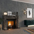 Dark Blue Concrete Wallpaper Peel and Stick Industrial Cement Wall Paper by BAYYAPeelandStickWallpaper