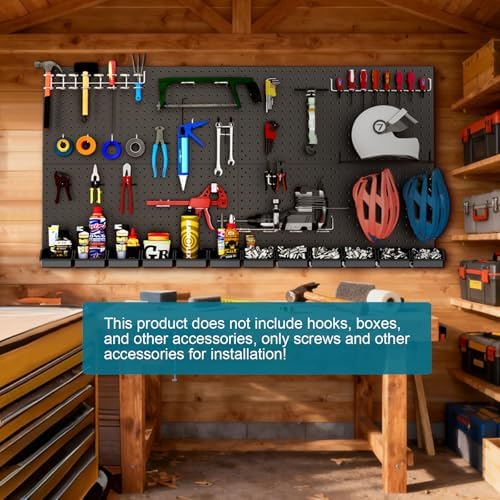 12 Pack 12-Inch X 24-Inch Metal Pegboard Wall Panels, Peg Boards - Image 5
