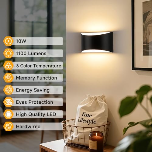 MATAMEYE Modern LED Wall Sconce Set of 2 - Image 4
