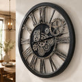 The B-Style 36" Large Wall Clock Black and Bronze by TheB-StyleTB