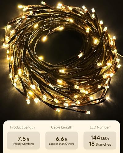 NIDISETPJAS Enchanted Willow Vine Lights - Image 6