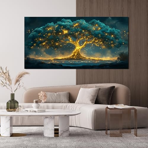 Canvas Wall Art Decor Artwork for Walls Green Wall Art Decor Tree of Life Wall - Image 2