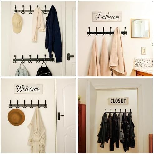 Dseap Coat Rack Wall Mount 24 Inch, Heavy Duty 12-Gauge Base vs Flimsy 1mm - Image 6