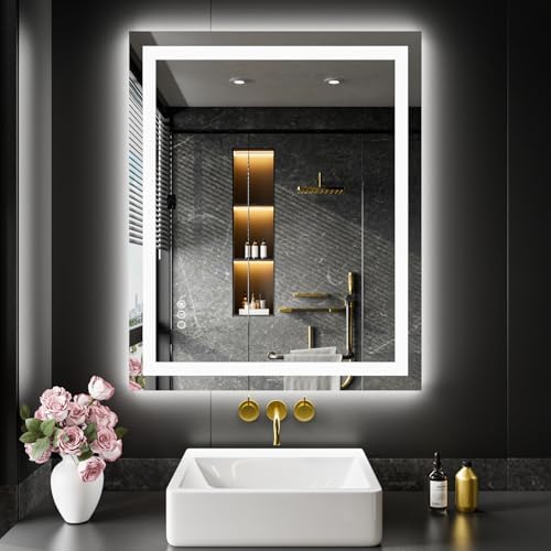 LOAAO 28"X36" LED Bathroom Mirror by LOAAO