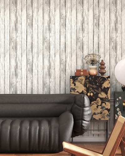 Wood Wallpaper Peel and Stick Shiplap Contact Paper 17.3" × 78.8" - Image 6