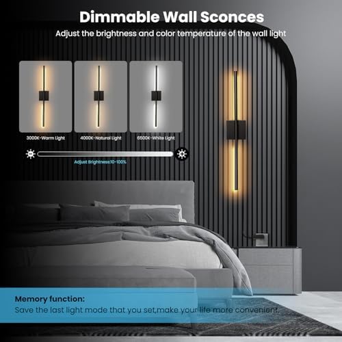 Lichaser Plug in Wall Sconces for Acoustic Wall Panels, Slat Wall - Image 2