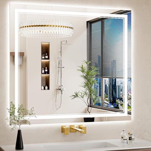 36"x40" LED Bathroom Mirror by WISSMIELSHOME