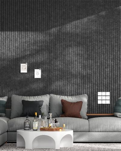 12 Pack Self-Adhesive Acoustic Wall Panels-Sesame Black - Image 6