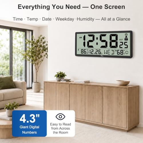 WallarGe 14.5” Atomic Clock - Image 7