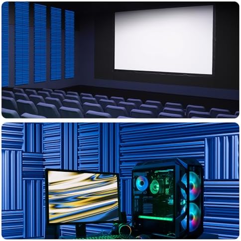 12 Pack Acoustic Foam Panels for Walls, Self-Adhesive Soundproofing Padding - Image 6
