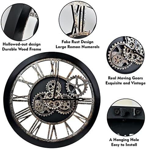The B-Style Large Wall Clock, 24 inch - Image 3