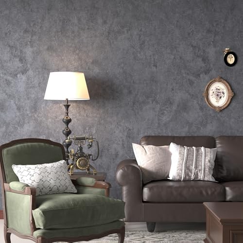 3yecao Grey Peel and Stick Concrete Wallpaper Gray Concrete Contact Paper - Image 6