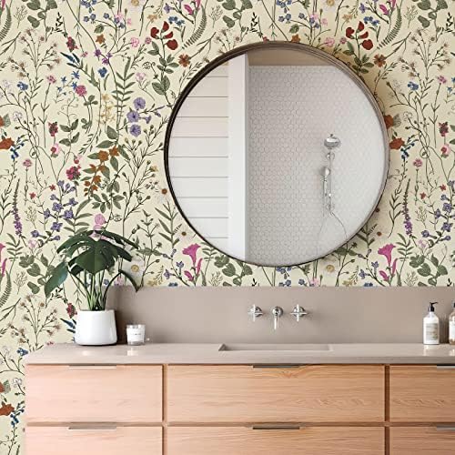 JiffDiff Floral Wallpaper Peel and Stick - Image 3