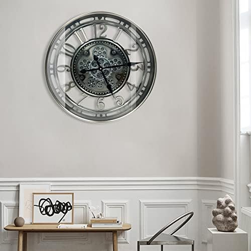 Real Moving Gears Wall Clock Large Modern Metal Clocks - Image 6
