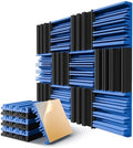 12 Pack Acoustic Foam Panels for Walls, Self-Adhesive Soundproofing Padding by LIGHTDESIRE