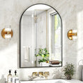 XRAMFY 16"x24" Black Arched Bathroom Mirror by XRAMFY