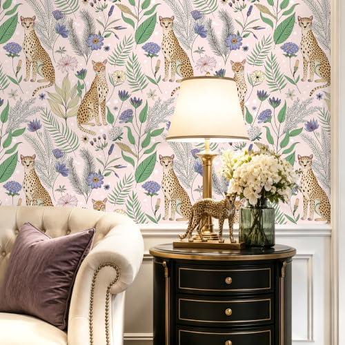 Floralplus Wallpaper Peel and Stick Vintage Pink Floral Wallpaper - Image 2