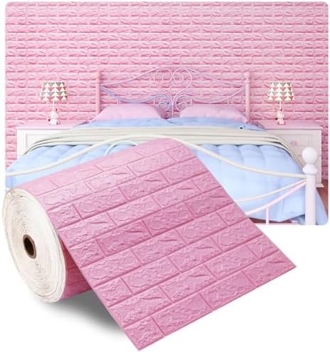 Queenbox 27.6x393.7 in Faux Brick Peel and Stick Foam Soft Waterproof Wall Panel - Image 2