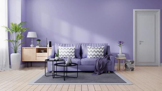 118"x17.7" Purple Wallpaper Solid Color Peel and Stick Wallpaper Purple Contact - Image 5