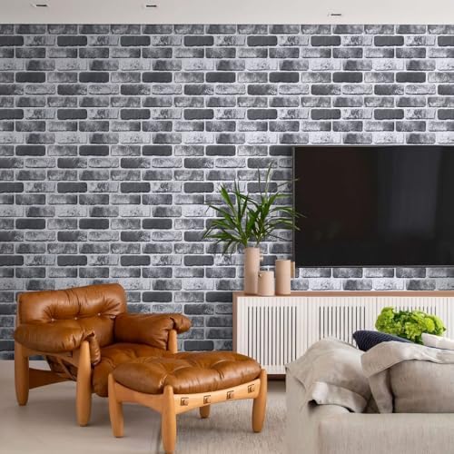Commomy Faux Brick Peel and Stick Tiles 10 pcs of 11.8" x 11.8" - Image 3
