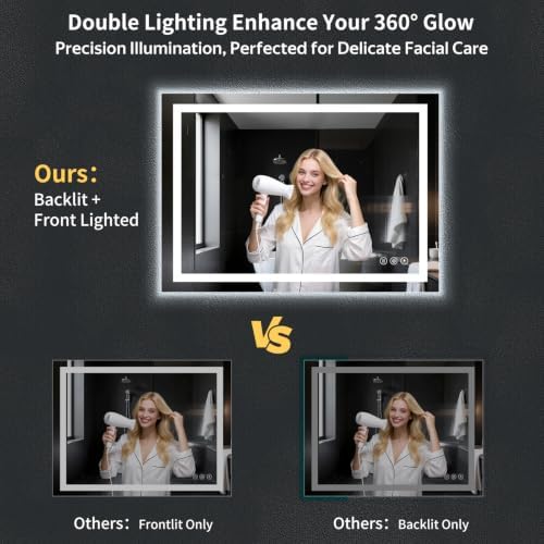 55"x40" LED Bathroom Mirror - Image 2