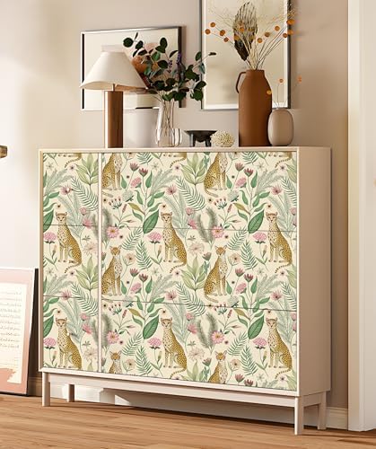 Floralplus Peel and Stick Wallpaper Leopard Removable Wallpaper - Image 5