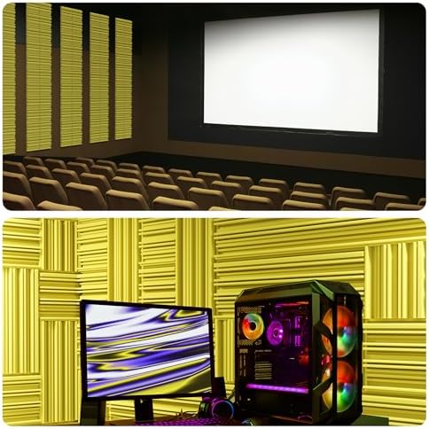 12 Pack Acoustic Foam Panels for Walls, Self-Adhesive Soundproofing Padding - Image 6