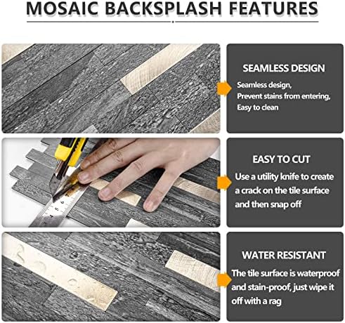 STICKGOO 20 Sheets Peel and Stick Backsplash Tile, Stick on Backsplash - Image 4