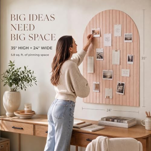 Large Arched Felt Bulletin Board - Image 2