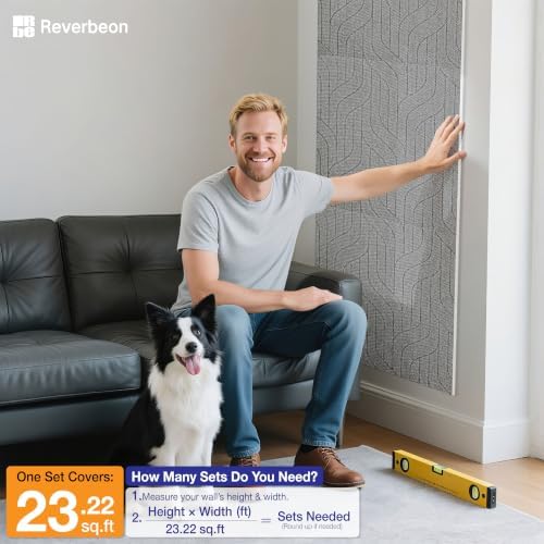 Minimalist Acoustic Wall Panels, Decorative Sound Absorbing Panels, 6 Pack - Image 5