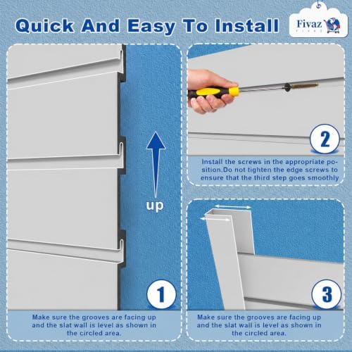 PVC Slatwall Panels, 4 ft x 4 ft Garage Wall Storage Systems - Image 4