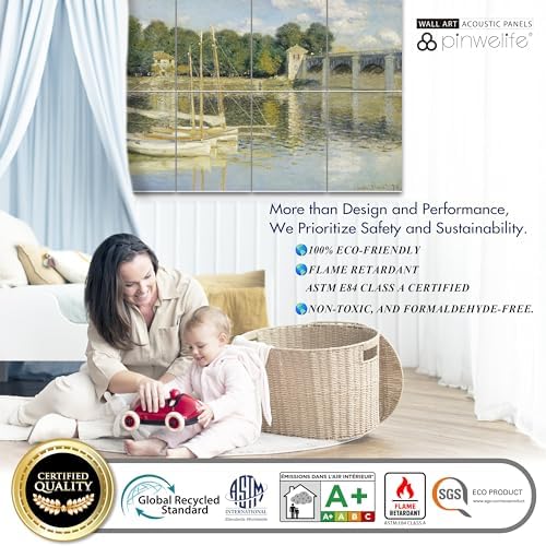 PINWELIFE® Masterpiece Acoustic Art Panels, Decorative Acoustic Wall Art - Image 5