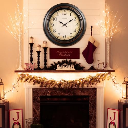 Crosstime 18 Inch Vintage Large Wall Clock - Image 5