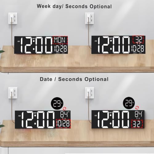 JALL 30" Massive Digital Wall Clock - Image 3